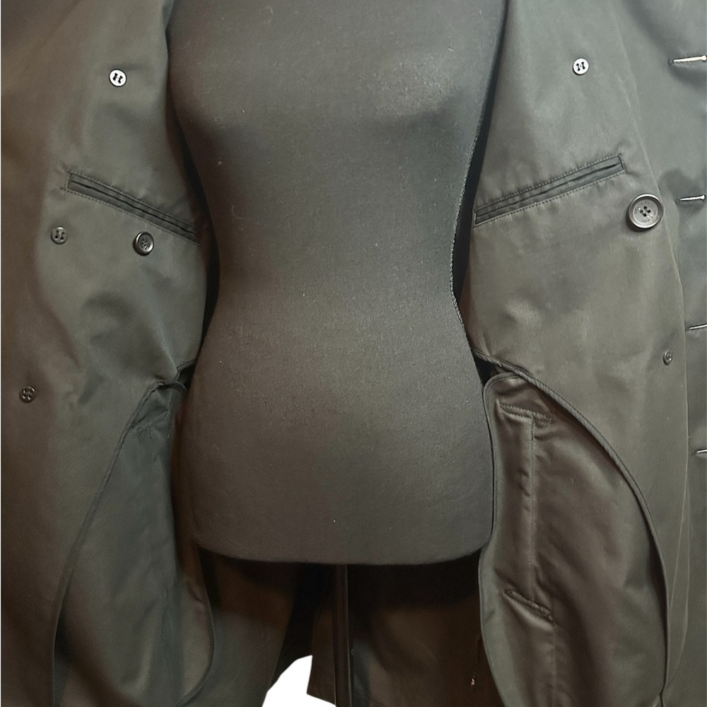 Coach Double Breasted Trench Coat (Like-New; Black; Large) - Picture 12 of 15